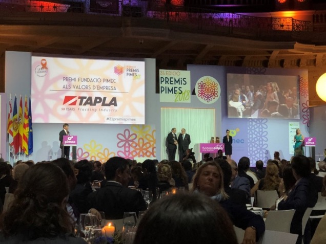 industrias-tapla-recibe-el-premio-a-los-valores-de-empresa-2018-en-la-31-edicion-de-los-premios-pimes